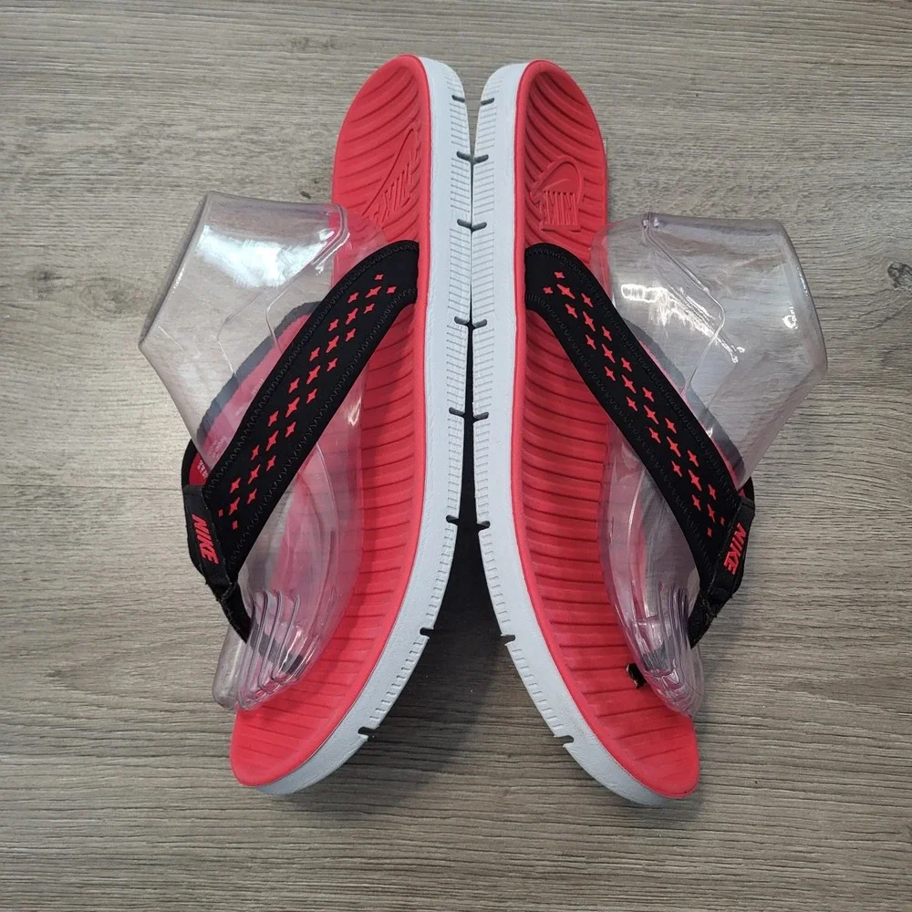 Nike Solarsoft Thong Sandals Mens Red Black Flip Flop Lightweight Y2K Casual 15